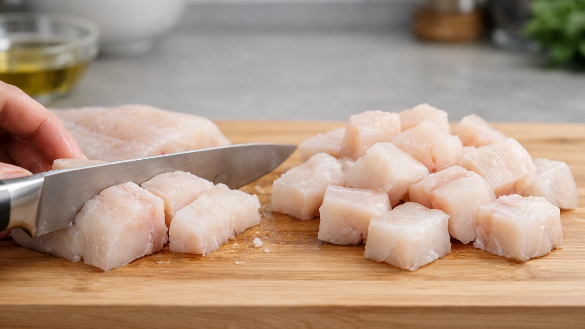 Подготовка филе минтая для запекания