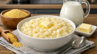 Фото рецепта: Пшённая каша на молоке