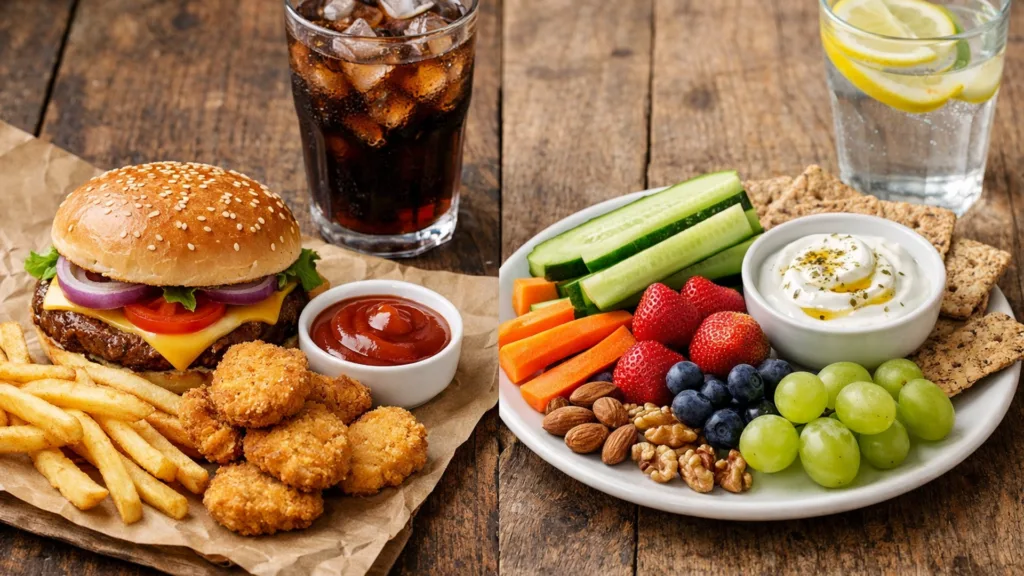 сравнение перекусов