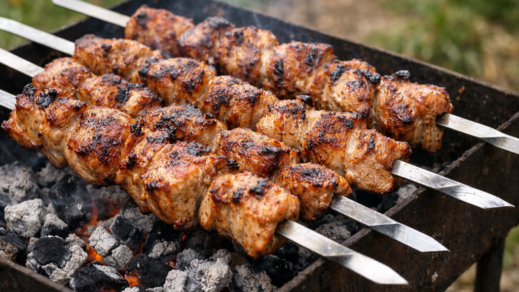 шашлык на мангале