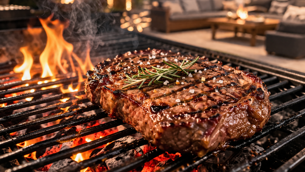 гриль приготовление мяса