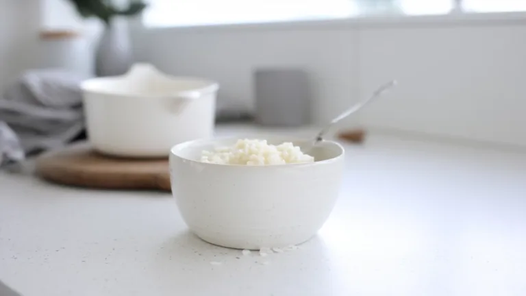 Фото рецепта: Нежная рисовая каша на молоке с кремовой текстурой