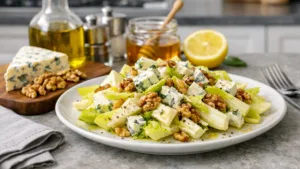 Фото блюда: Салат из цикория с сыром и орехами
