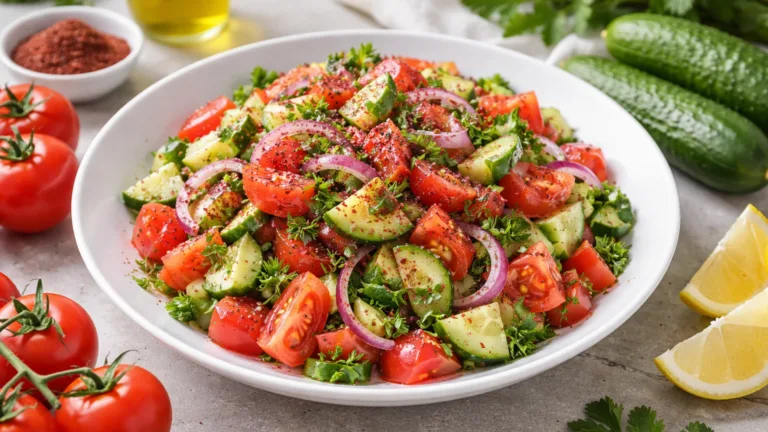 Фото блюда: Салат из овощей с сумахом