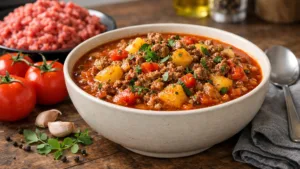 Фото блюда: Салта густое мясное рагу с пажитником