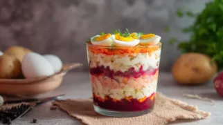 Фото рецепта: Классическая селедка под шубой