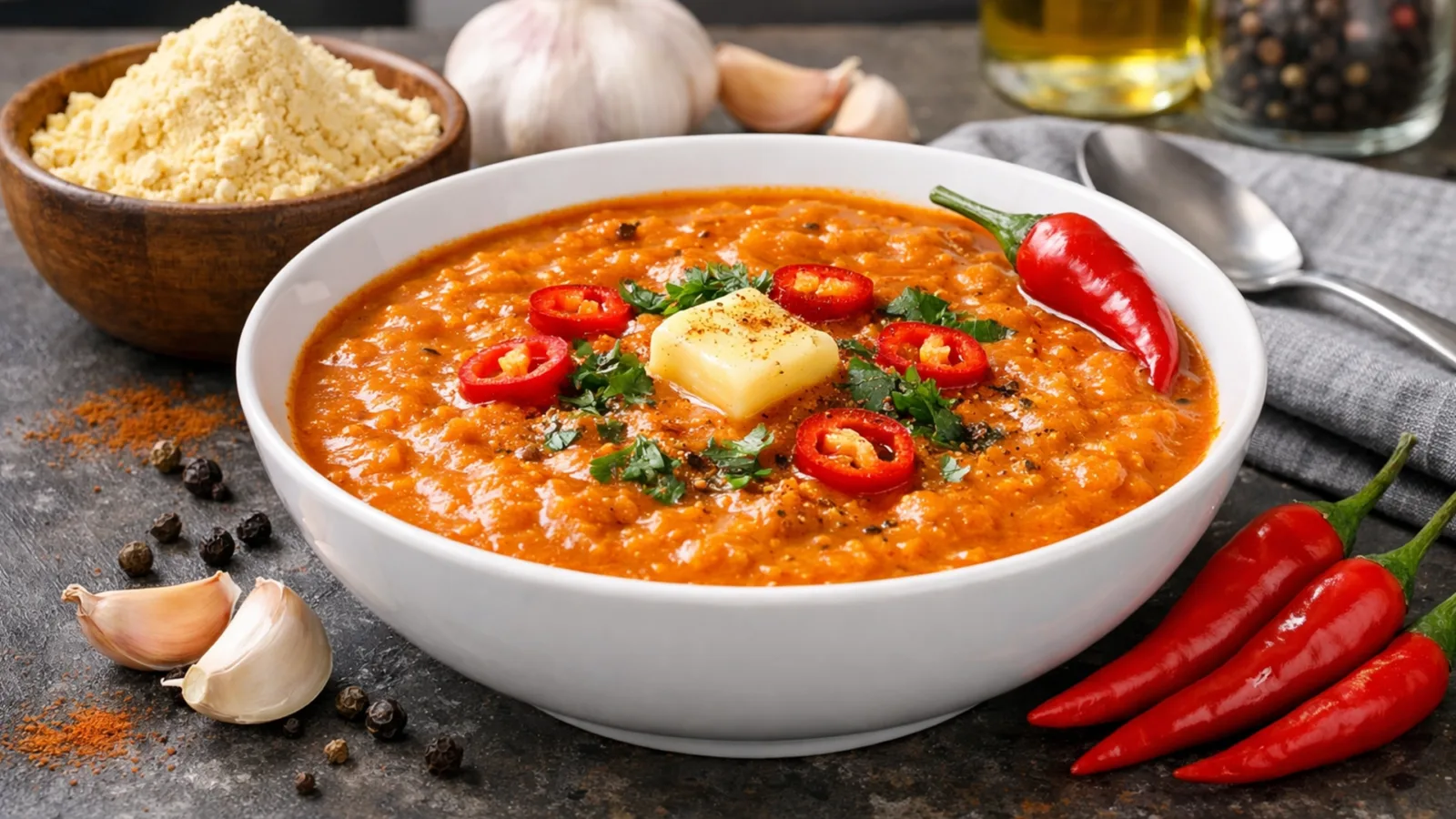 Фото блюда: Ароматный широ ват с чесноком и острым перцем