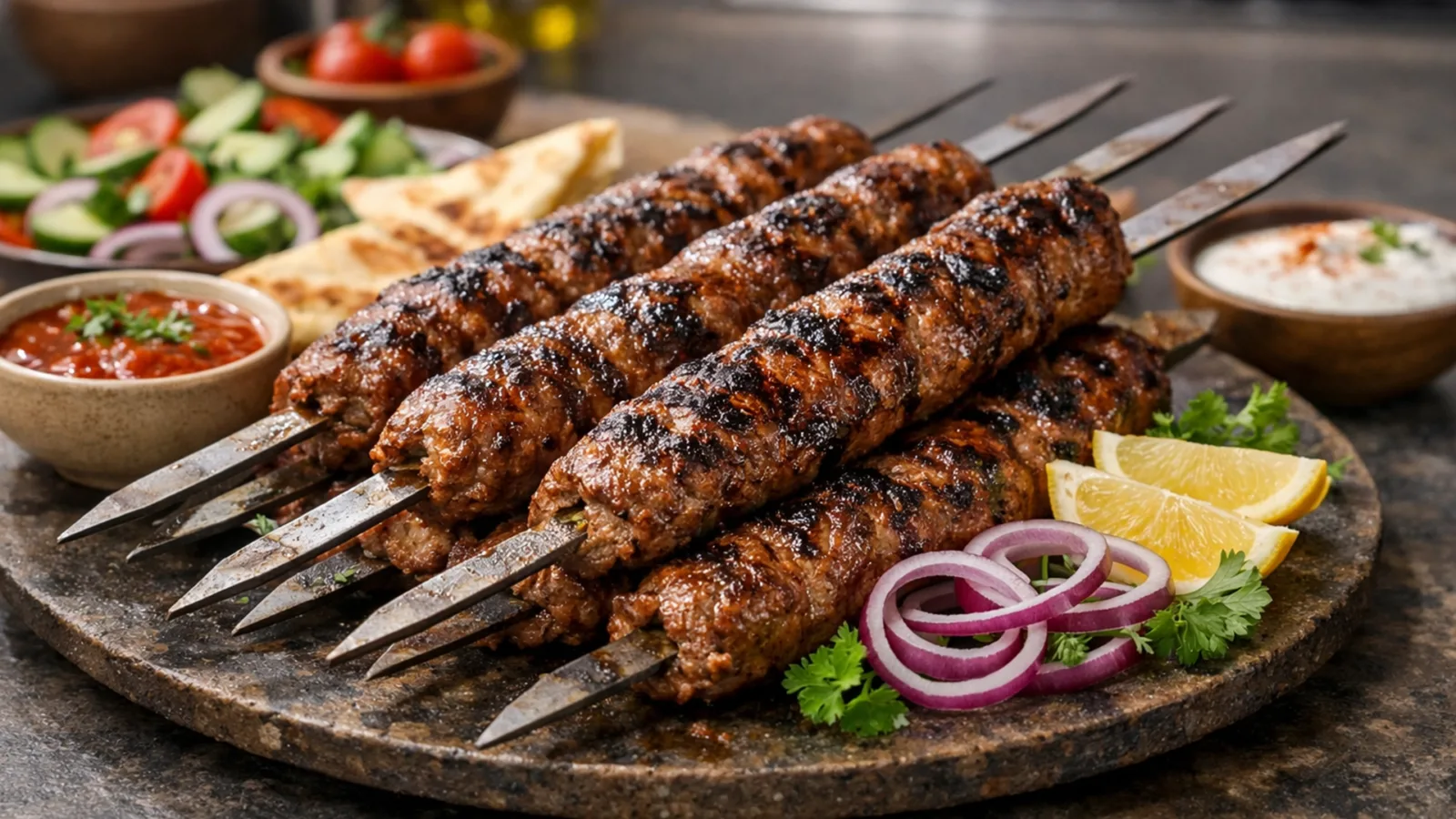 Фото блюда: Оманский шиш-кебаб из баранины на гриле