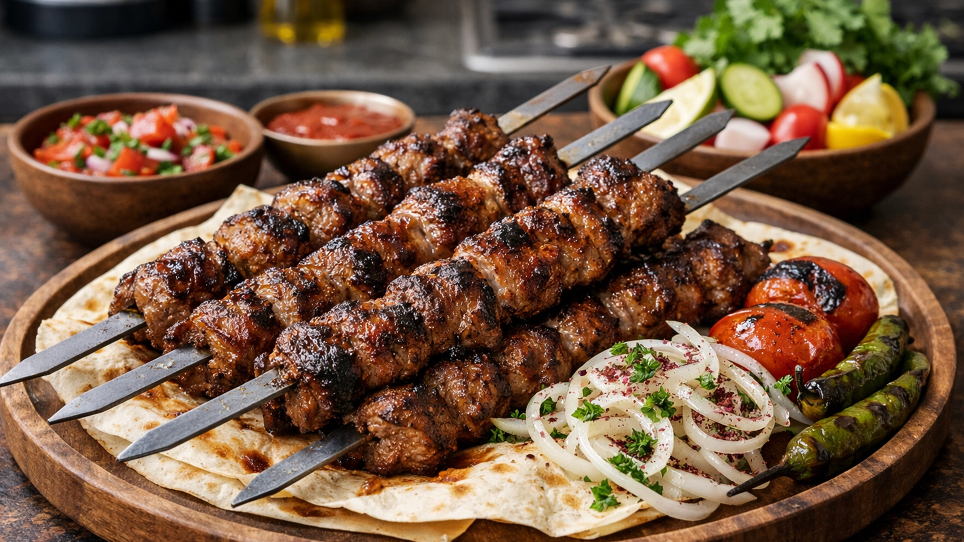 Фото блюда: Саудовский шиш-кебаб из баранины на гриле