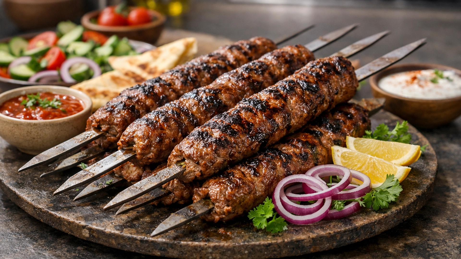 Фото блюда: Оманский шиш-кебаб из баранины на гриле