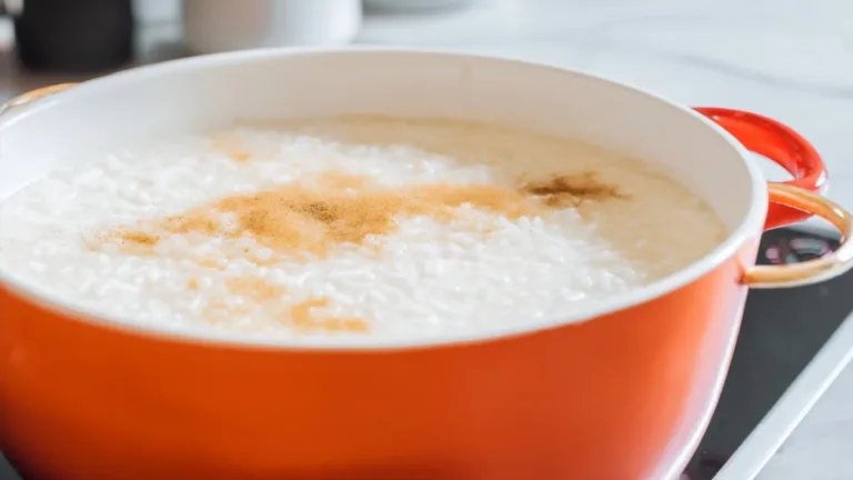 Фото блюда: Сладкий рис с корицей – нежный десерт с молочным рисом