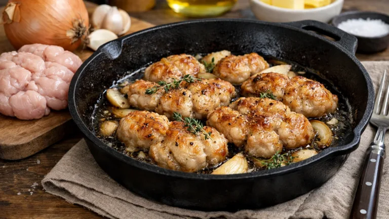 Фото блюда: Нежное сладкое мясо жареное на сливочном масле