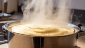 Фото блюда: Сливочная полента с насыщенным вкусом и бархатной текстурой
