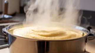 Фото рецепта: Сливочная полента с насыщенным вкусом и бархатной текстурой