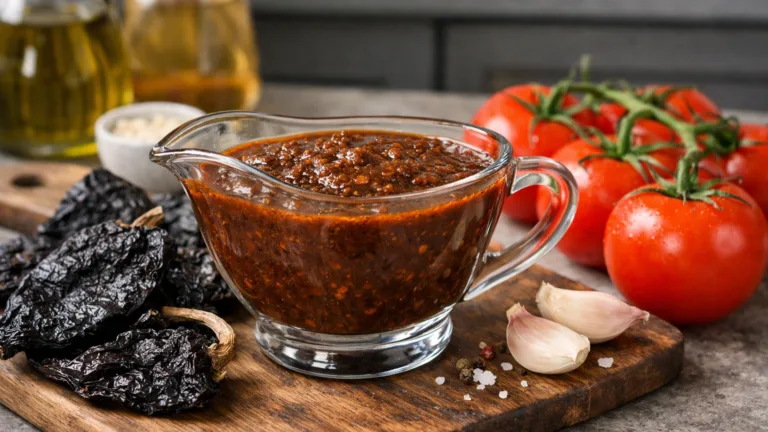 Фото блюда: Насыщенный соус из перца анчо для мяса