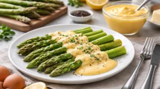 Фото рецепта: Спаржа с соусом голландез