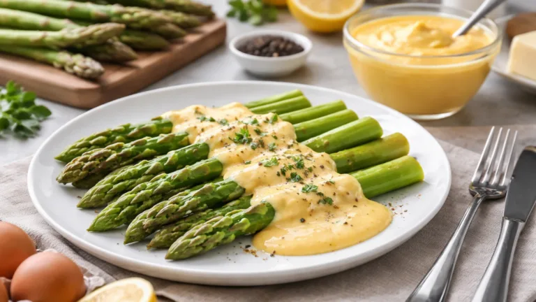 Фото блюда: Спаржа с соусом голландез