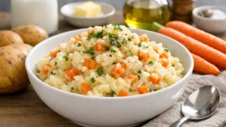 Фото рецепта: Стоумп картофельное пюре с овощами