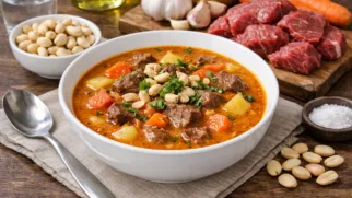 Фото рецепта: Супа де мани арахисовый суп с мясом