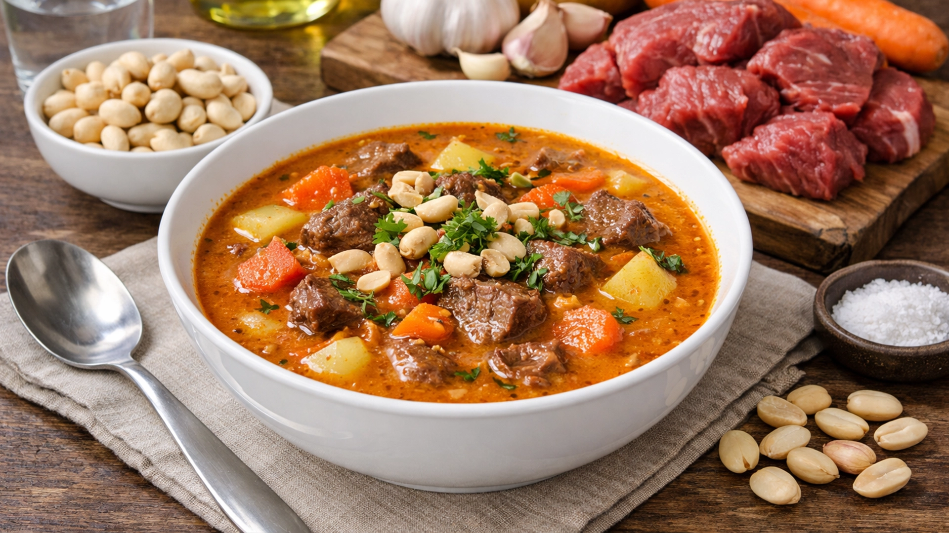 Фото блюда: Супа де мани арахисовый суп с мясом