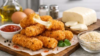 Фото рецепта: Сырные палочки жареные в панировке панко