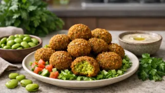 Фото рецепта: Таамия египетский фалафель из бобов рецепт популярного блюда египетской кухни.