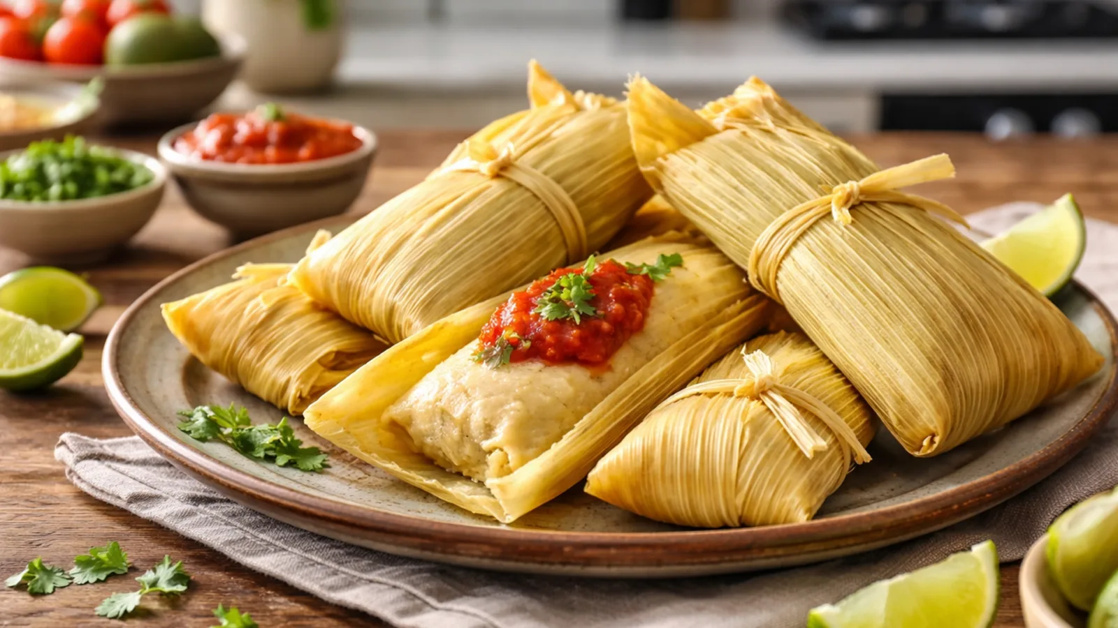 Фото блюда: Тамалес из кукурузного теста традиционный рецепт боливийской кухни