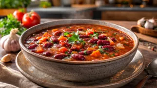 Фото рецепта: Танзанийский фасолевый суп из красной фасоли