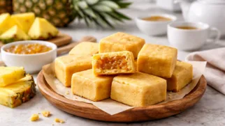 Фото рецепта: Тайваньский ананасовый пирог из масляного теста