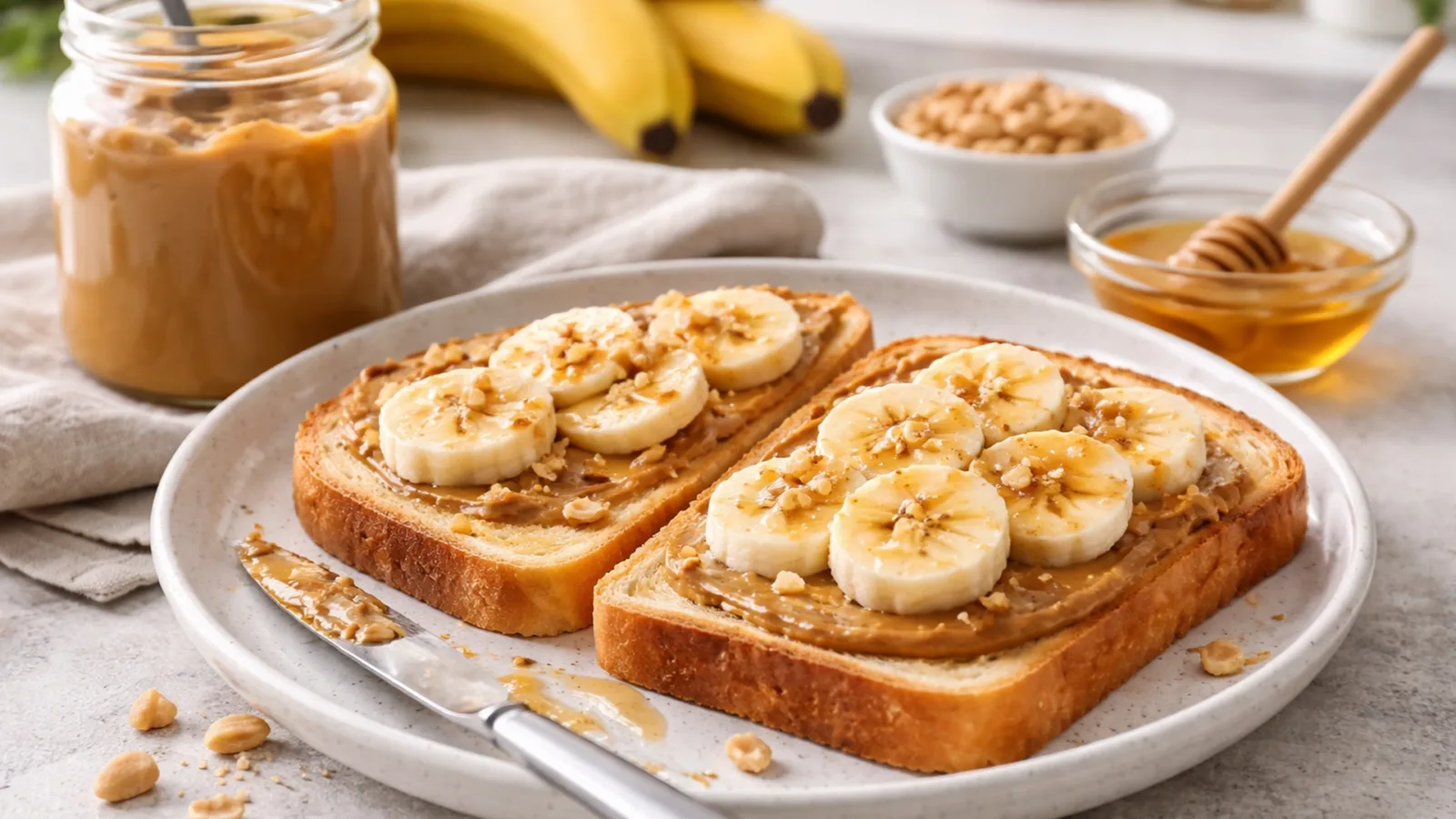 Фото блюда: Тосты с ореховой пастой