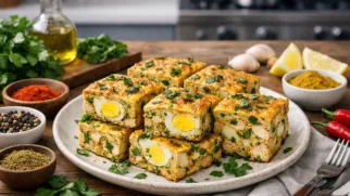 Фото рецепта: Тажин тунисский с курицей и яйцом традиционный рецепт тунисской кухни