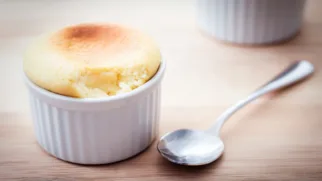 Фото рецепта: Нежный творожный пудинг с ванилью который тает во рту
