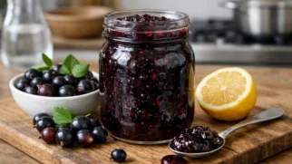 Фото рецепта: Домашнее варенье из йошты густое и ароматное