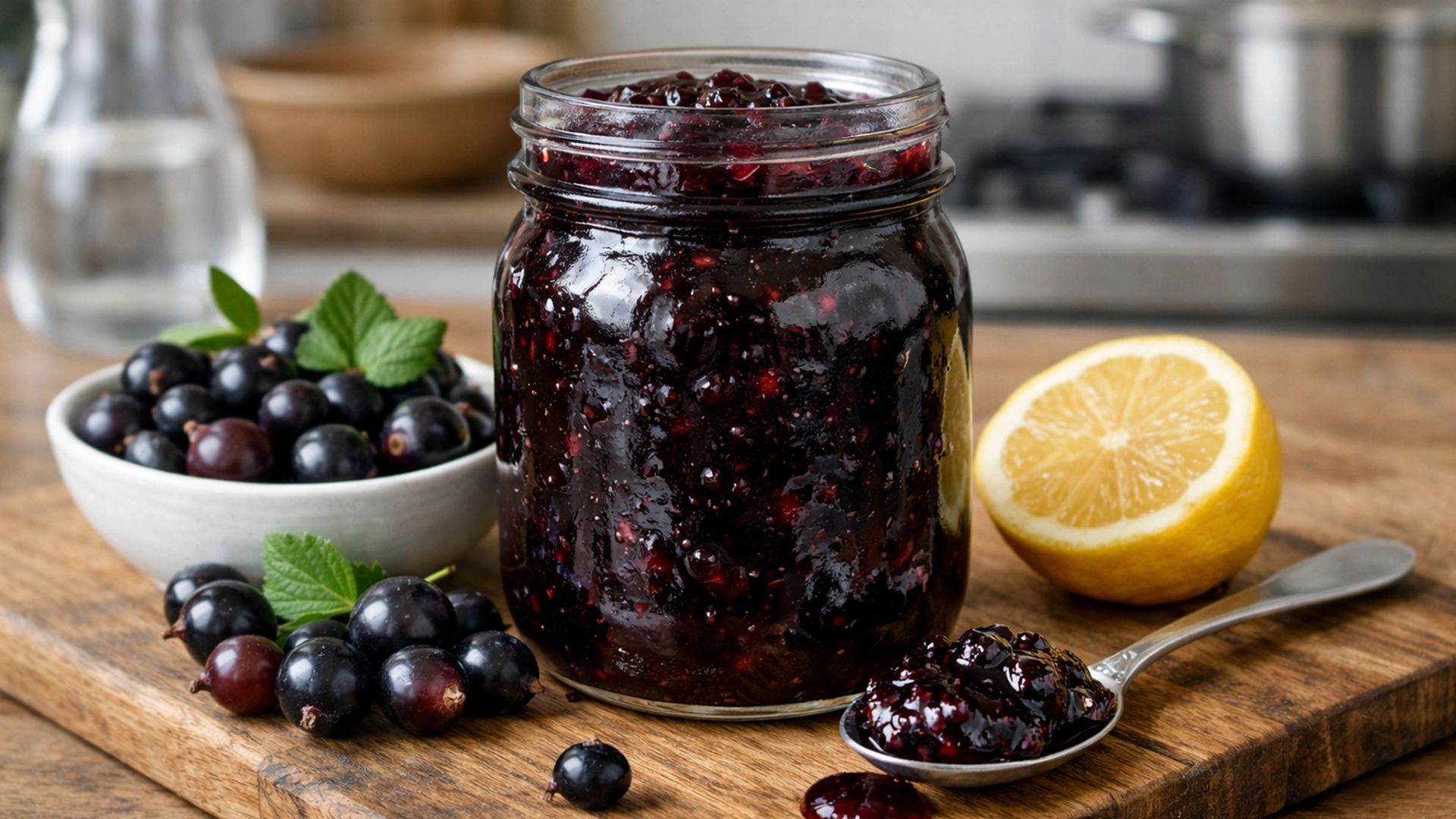 Фото блюда: Домашнее варенье из йошты густое и ароматное