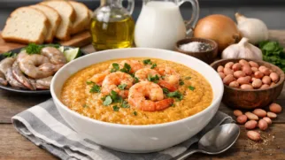 Фото рецепта: Ватапа крем из креветок и арахиса