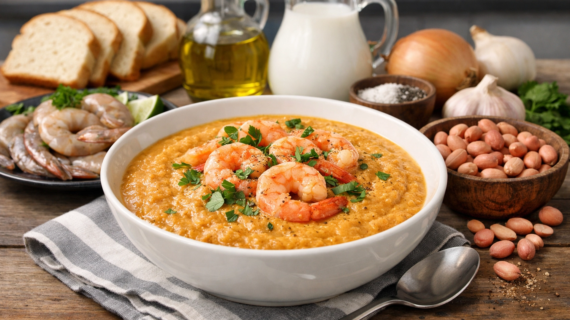 Фото блюда: Ватапа крем из креветок и арахиса