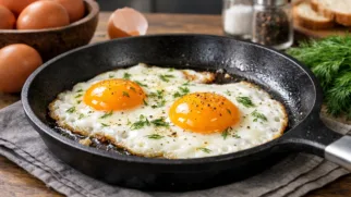 Фото рецепта: Яичница глазунья классическая