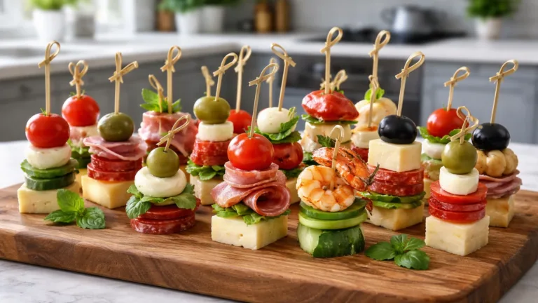 Подборка рецептов: Закуски на шпажках