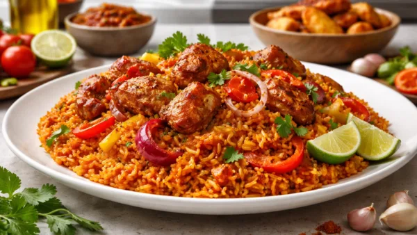 Западноафриканское блюдо джолоф рис