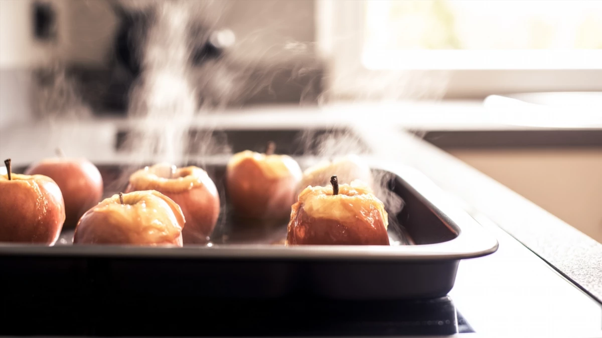 Фото блюда: Запеченные яблоки с ванильным сахаром, рецепт с фото