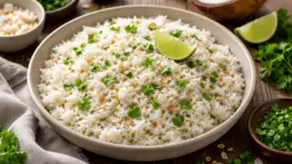 Фото рецепта: Арроз кон коко — рис с кокосовым молоком по панамскому рецепту