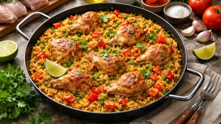 Фото блюда: Арроз кон польо с курицей и овощами по панамскому рецепту