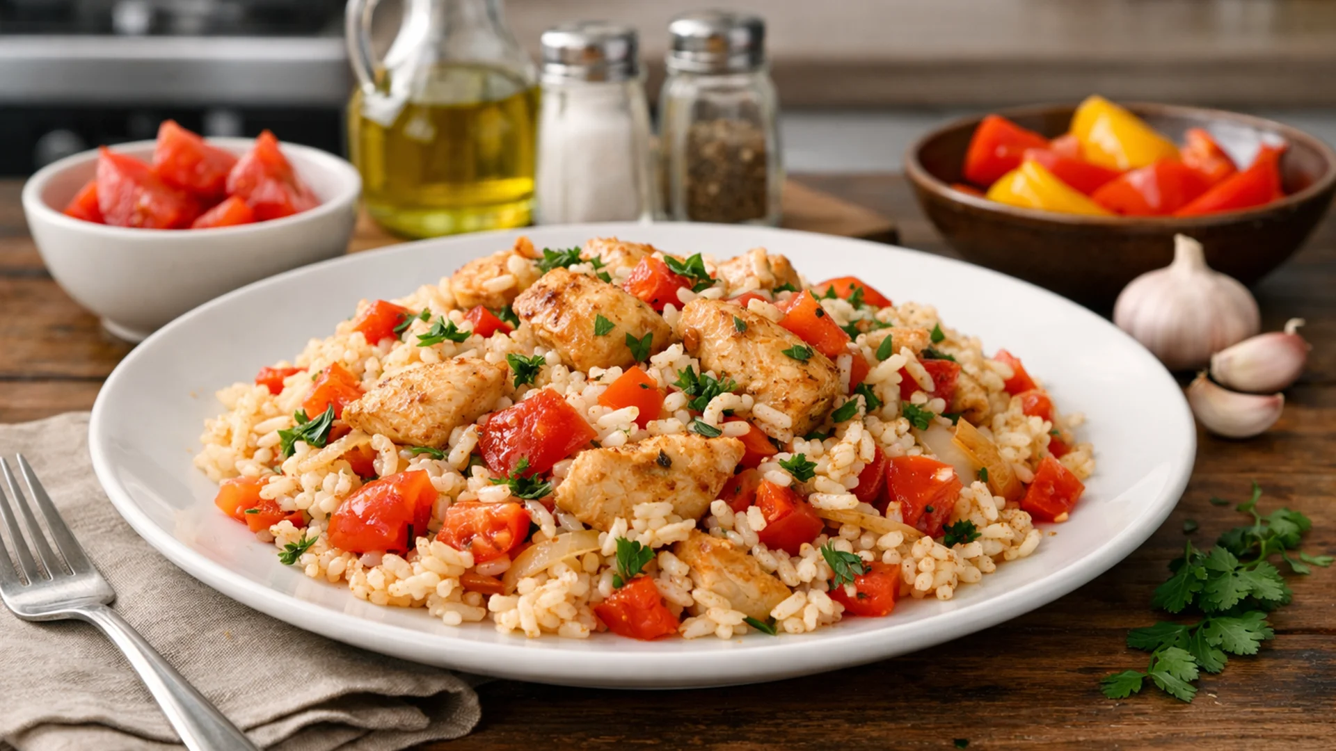 Фото блюда: Арроз кон польо рис с курицей