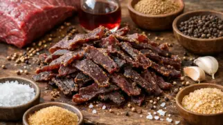 Фото рецепта: Билтонг сушеное мясо со специями по южноафрикански