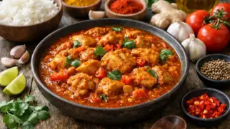 Фото рецепта: Бирманское карри с курицей и специями насыщенное ароматное