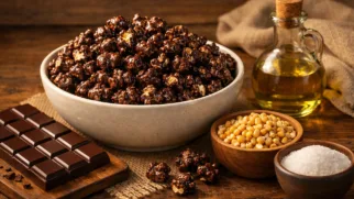 Фото рецепта: Шоколадный попкорн в глазури