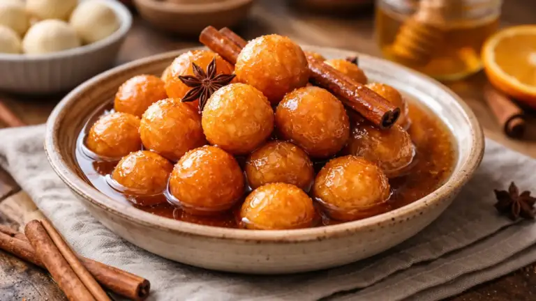 Фото блюда: Буниуелос сладкие шарики в сиропе по никарагуанскому рецепту