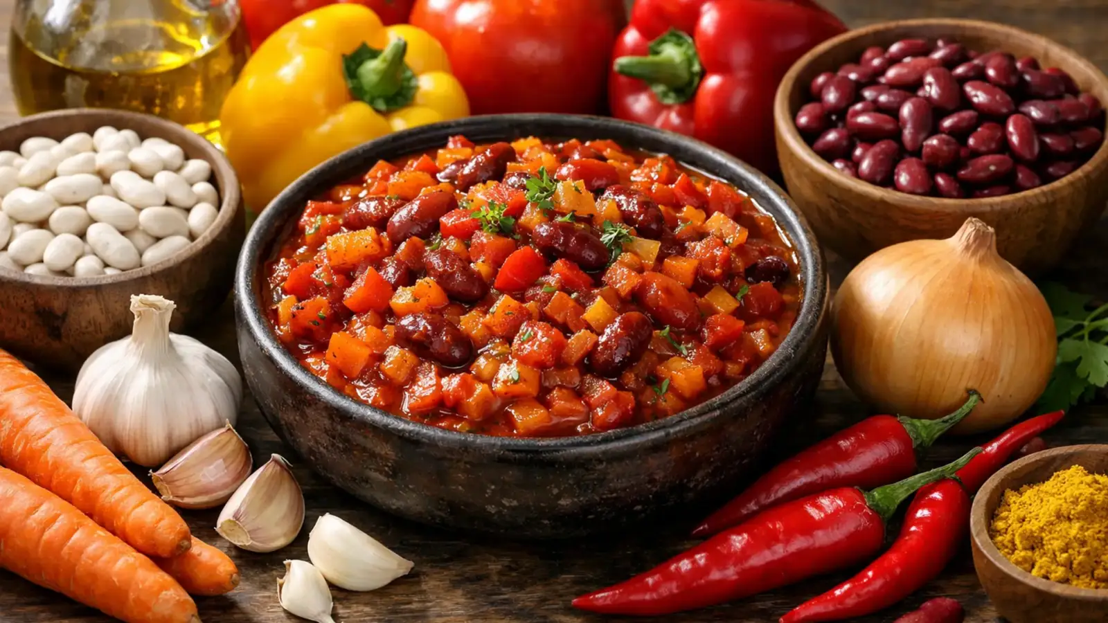 Фото блюда: Чакалака острый овощной соус по южноафрикански, рецепт с фото