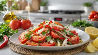 Фото рецепта: Чимол свежий томатный салат