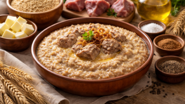 Фото рецепта: Харис пшеничная каша с мясом по катарскому рецепту